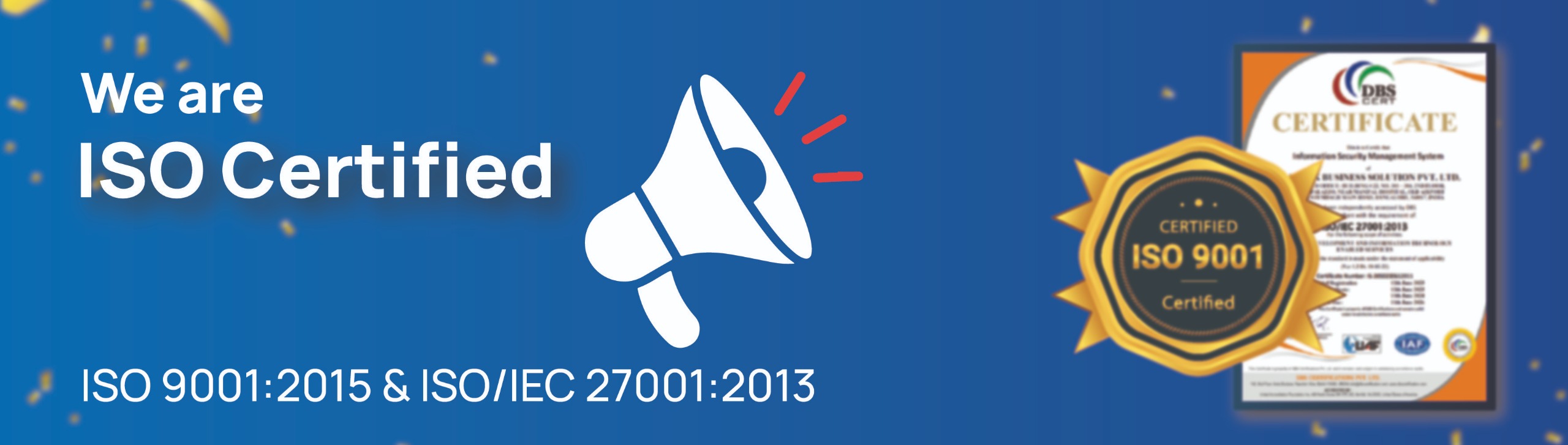 ISO 9001:2015 & ISO/IEC 27001:2013
